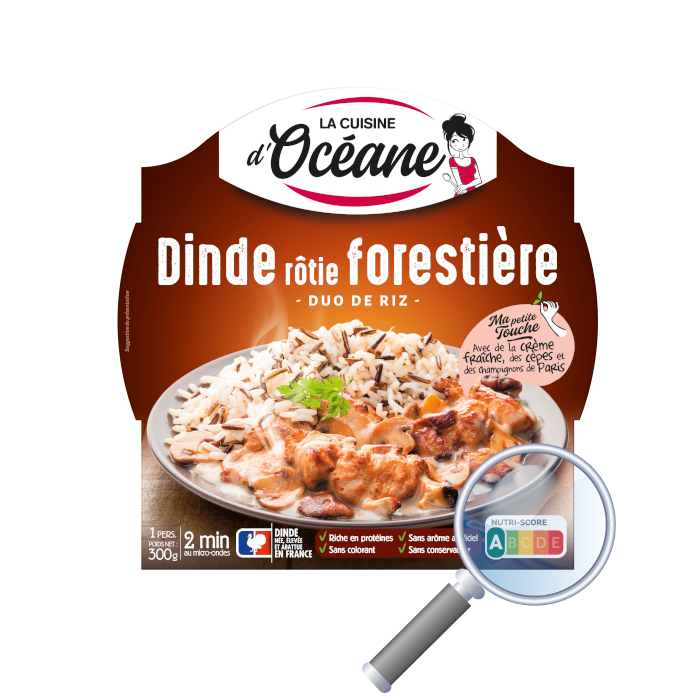 dinde rôtie, nutriscore A