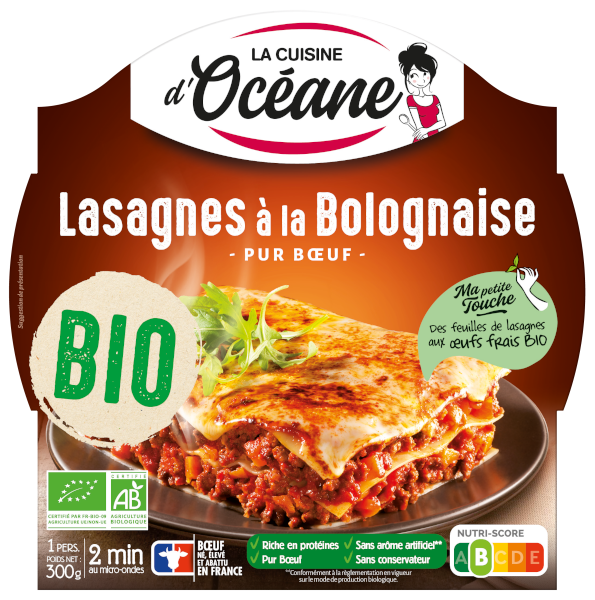 Plat cuisiné lasagne à la Bolognaise MARIE : la boite de 1 kg à